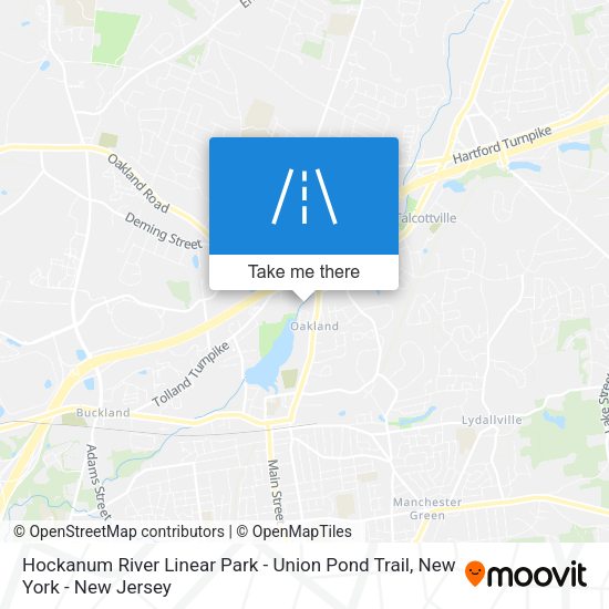 Mapa de Hockanum River Linear Park - Union Pond Trail