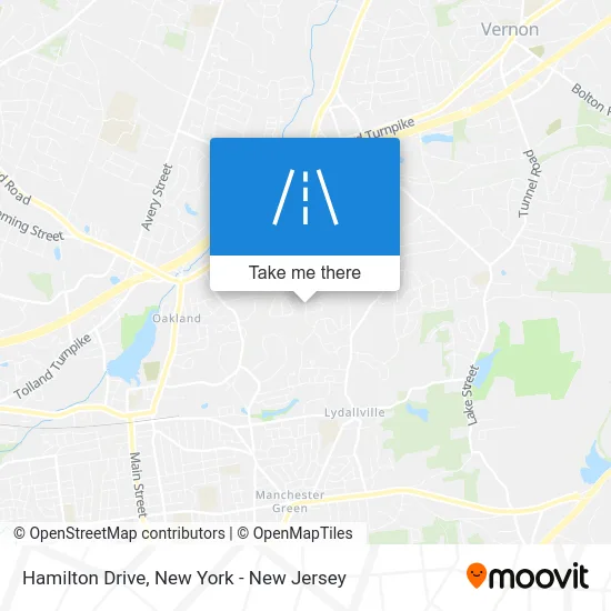 Hamilton Drive map