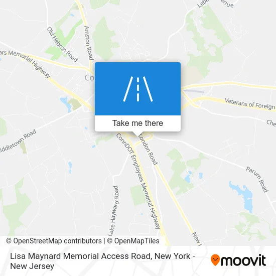 Lisa Maynard Memorial Access Road map