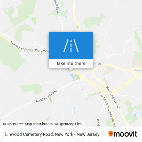 Mapa de Linwood Cemetery Road