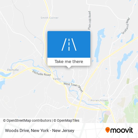 Woods Drive map