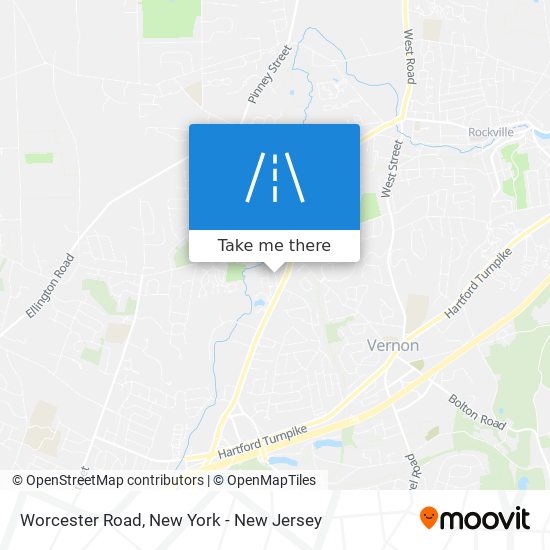 Worcester Road map