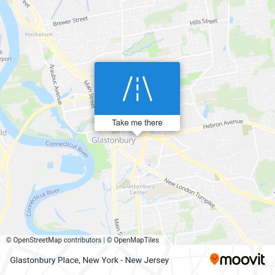 Mapa de Glastonbury Place