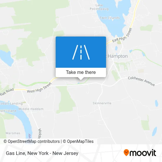 Gas Line map