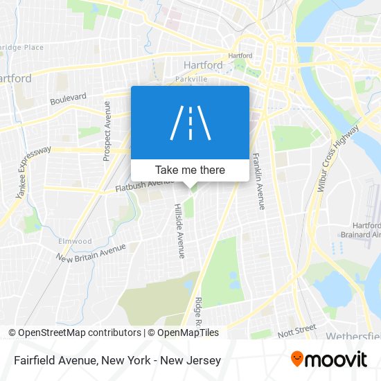 Fairfield Avenue map