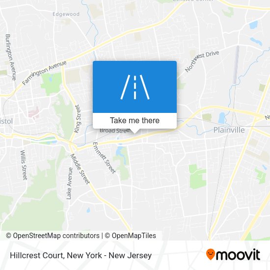 Mapa de Hillcrest Court