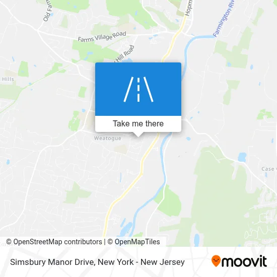 Simsbury Manor Drive map