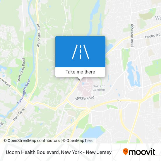 Uconn Health Boulevard map