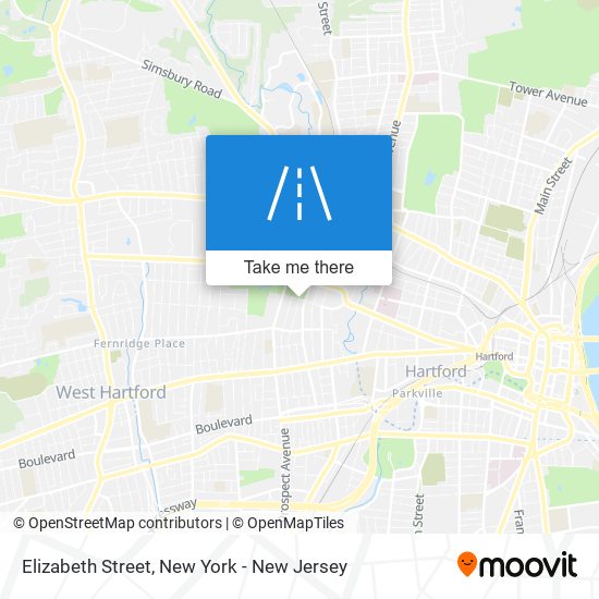 Elizabeth Street map