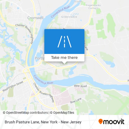 Brush Pasture Lane map