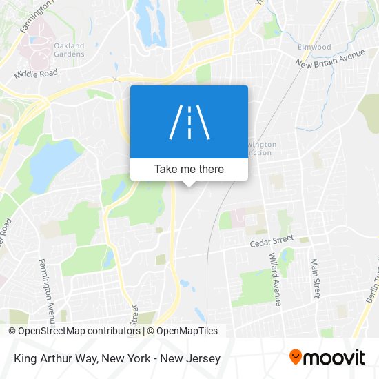 King Arthur Way map