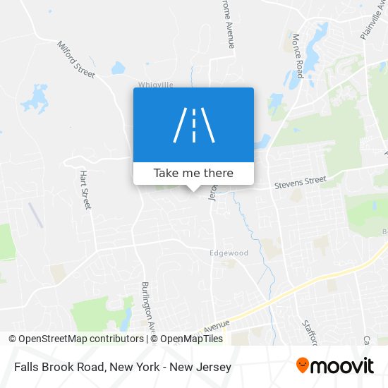 Falls Brook Road map