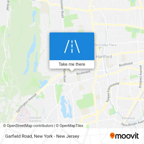 Garfield Road map