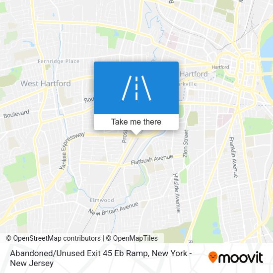 Mapa de Abandoned / Unused Exit 45 Eb Ramp