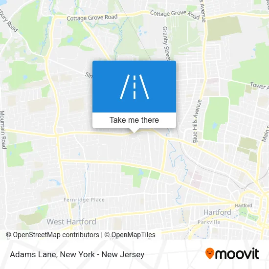 Adams Lane map