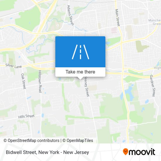 Mapa de Bidwell Street