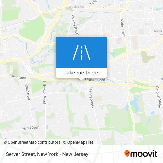 Server Street map