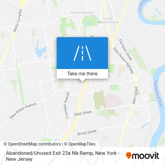 Abandoned / Unused Exit 23a Nb Ramp map