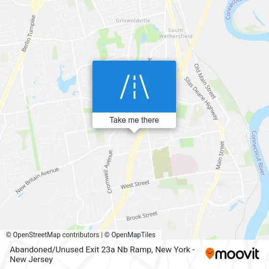 Abandoned / Unused Exit 23a Nb Ramp map