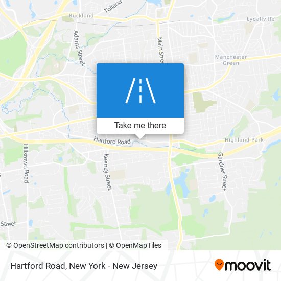 Hartford Road map