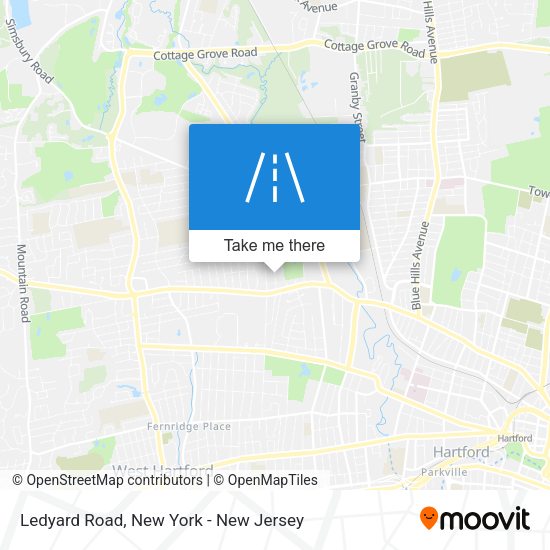 Ledyard Road map