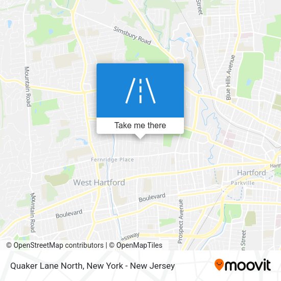 Mapa de Quaker Lane North