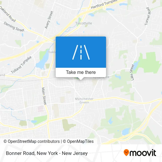 Bonner Road map