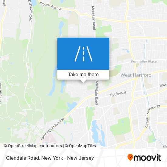 Glendale Road map