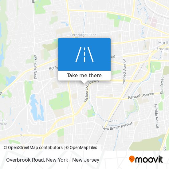 Overbrook Road map