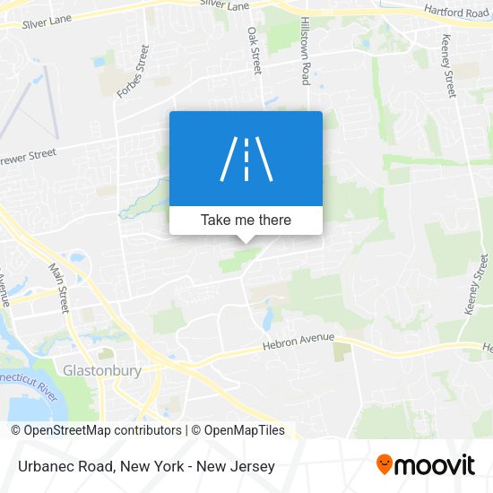Mapa de Urbanec Road