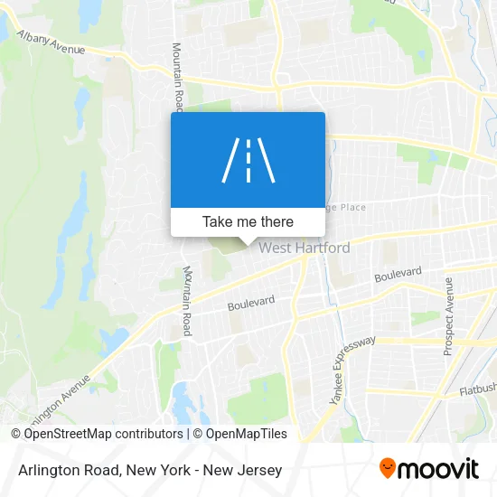 Arlington Road map