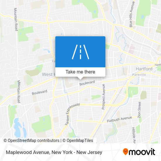 Mapa de Maplewood Avenue