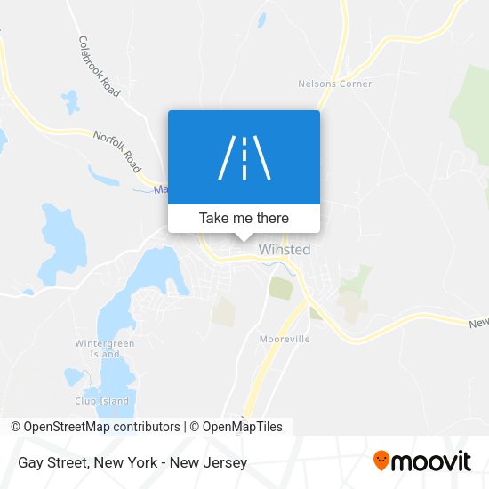 Gay Street map