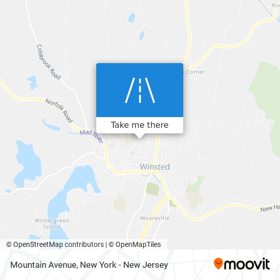 Mountain Avenue map