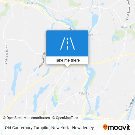 Mapa de Old Canterbury Turnpike