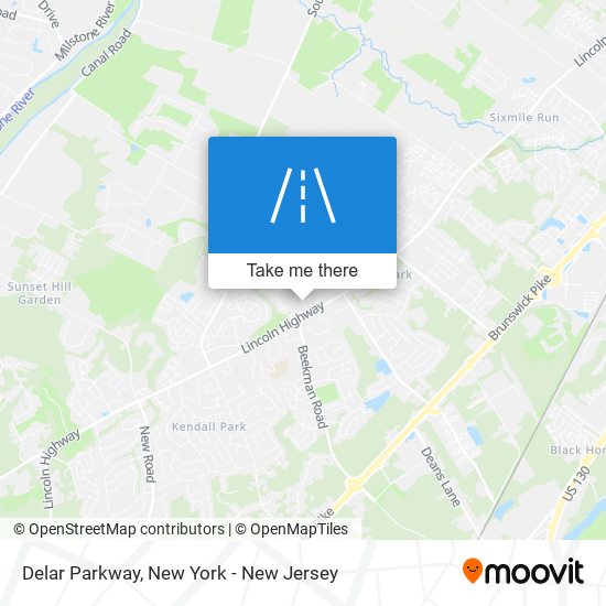 Delar Parkway map