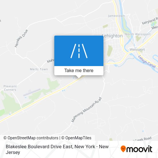 Blakeslee Boulevard Drive East map