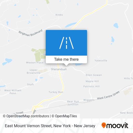 East Mount Vernon Street map