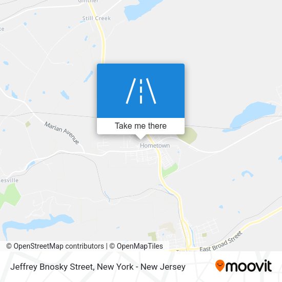 Mapa de Jeffrey Bnosky Street