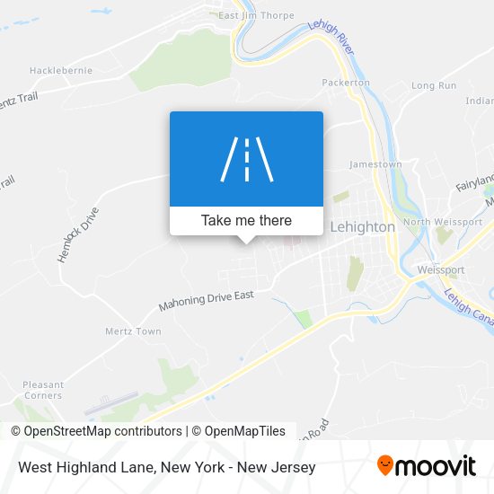 Mapa de West Highland Lane