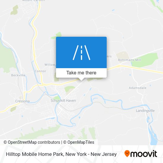 Mapa de Hilltop Mobile Home Park