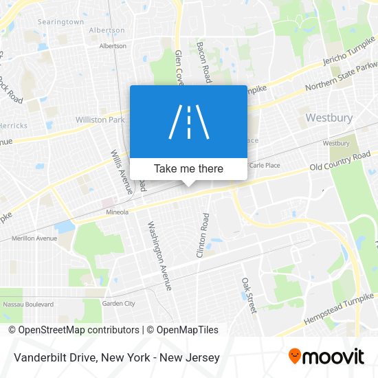 Mapa de Vanderbilt Drive