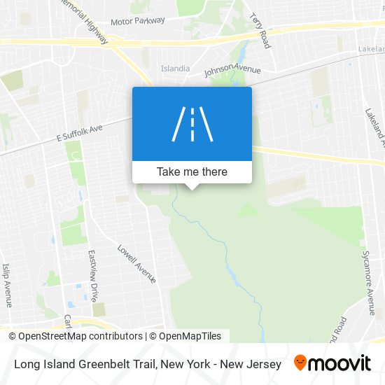 Mapa de Long Island Greenbelt Trail