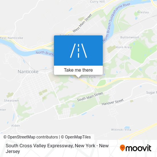 South Cross Valley Expressway map
