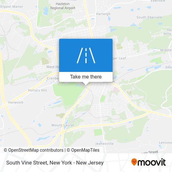 Mapa de South Vine Street