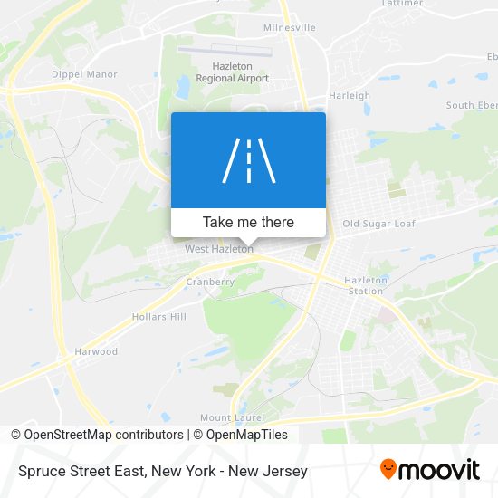 Mapa de Spruce Street East