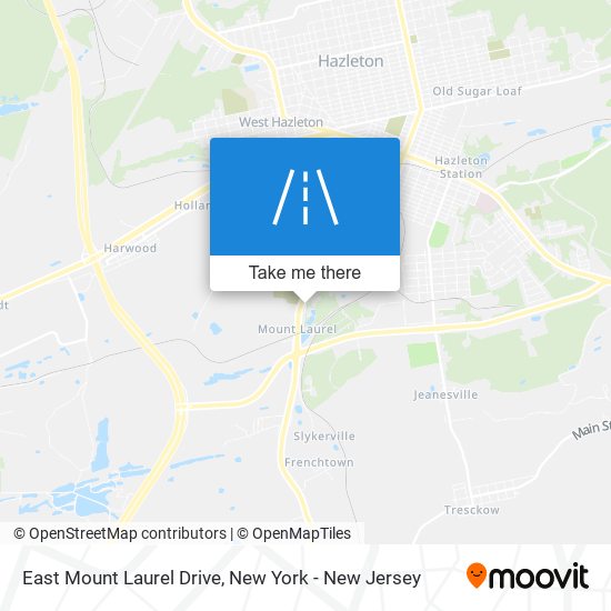 Mapa de East Mount Laurel Drive