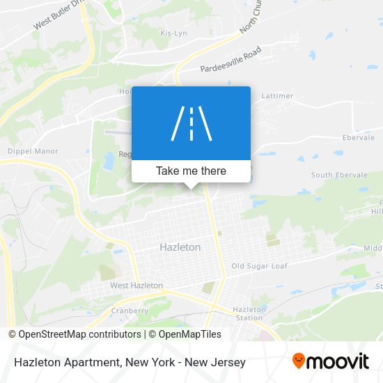 Mapa de Hazleton Apartment