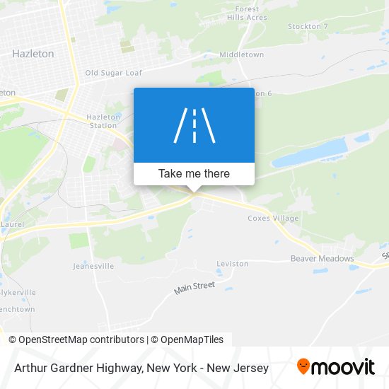 Arthur Gardner Highway map