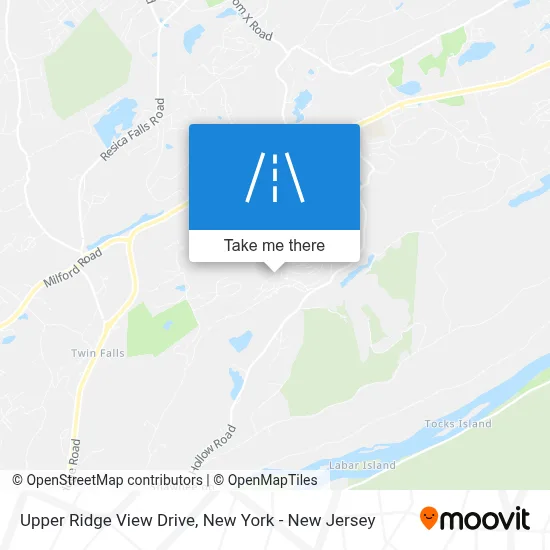 Upper Ridge View Drive map